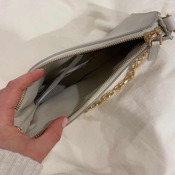 Mango short handle bag with gold chain - Picture 2 of 5